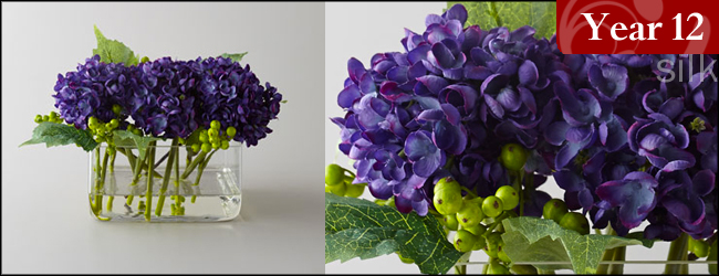 Purple Beauty Faux Floral Arrangement