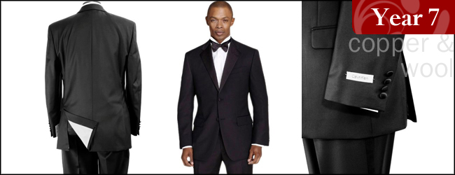 Men's Black Slim Fit Calvin Klein Tuxedo