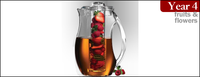 Prodyne Fruit Infusion 93-Ounce Natural Fruit Flavor Pitcher