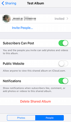 iPhoto - Cloud Sharing