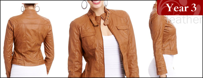 2B Jennifer Leatherette Jacket