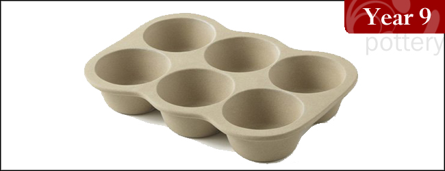 Hartstone Pottery Baking Stone Muffin Pan