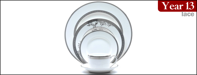 Vera Wang by Wedgwood Vera Lace Five-Piece Place Setting
