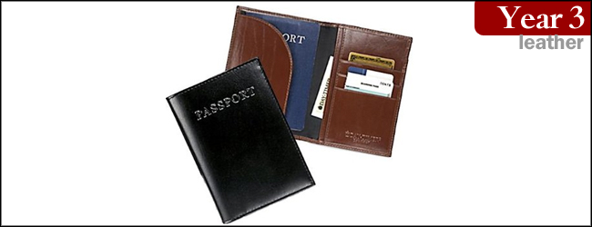 RFID Blocking Passport and Doc Leather Holder