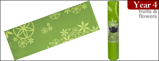 Gaiam Flower Power 5mm Premium Yoga Mat
