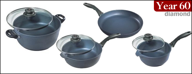 Swiss Diamond Cast-Aluminum Nonstick 7-Piece Cookware Set