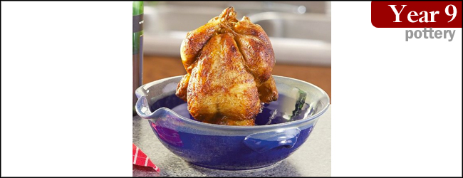 Tumbleweed Pottery Deep Dish Chicken Cooker