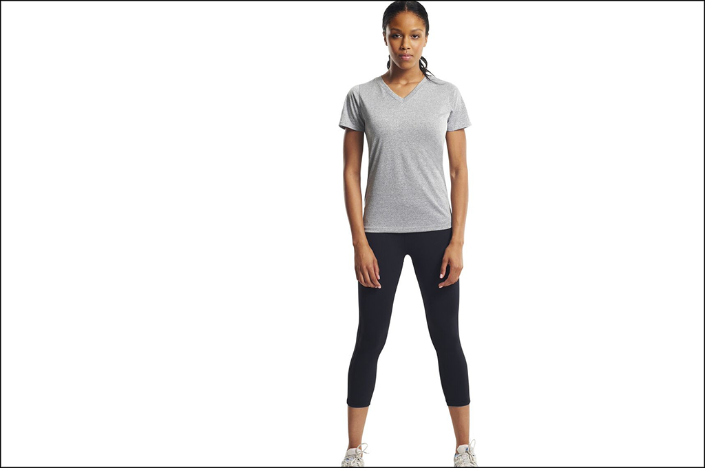 Women's SS Natural Feel Jersey V-Neck